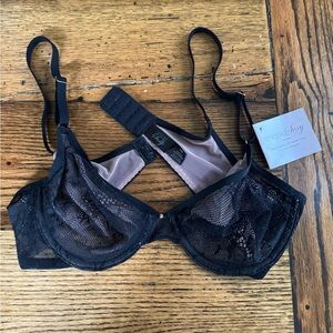 Smart & Sexy Elegant Black Lace Lingerie Bra in 34B
